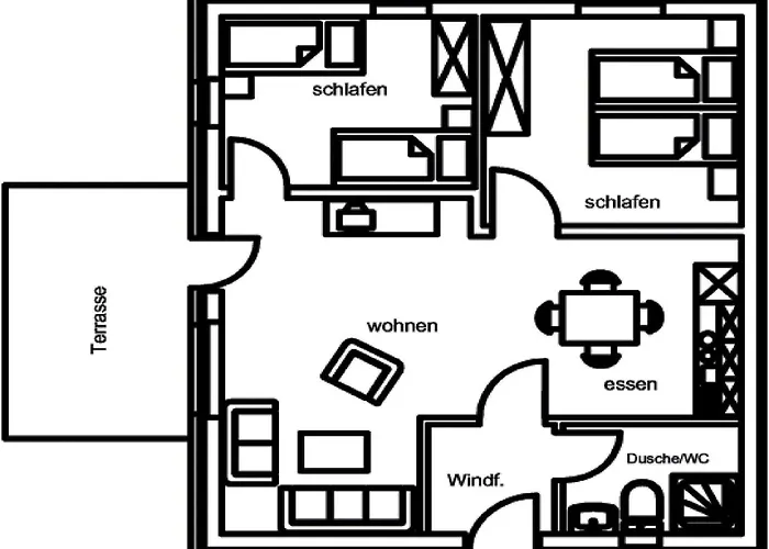 דירה In Germany With Terrace Bredenborn